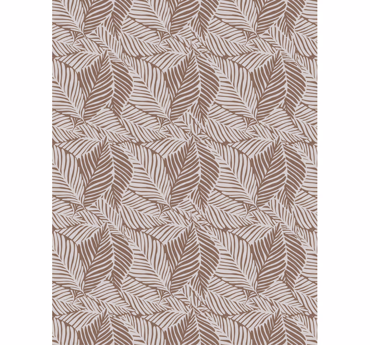 Fotobehang natuur terracotta bladeren - TenStickers