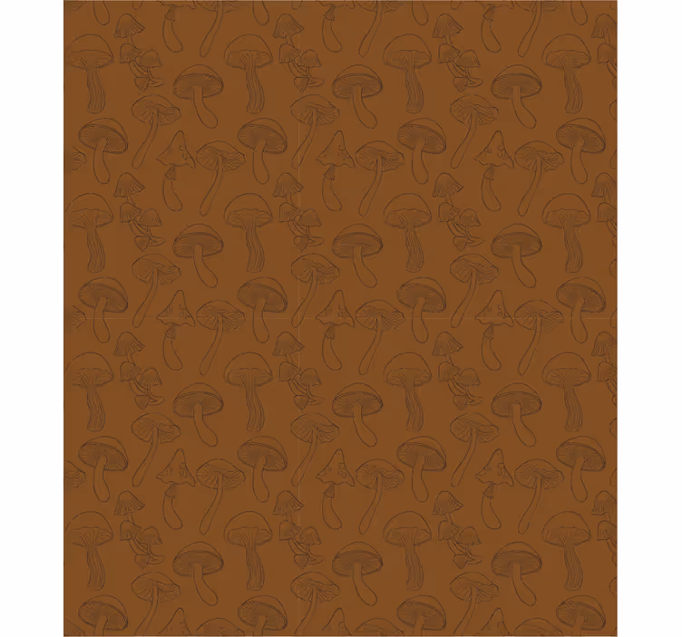 Fotobehang natuur paddenstoelenpatroon - TenStickers