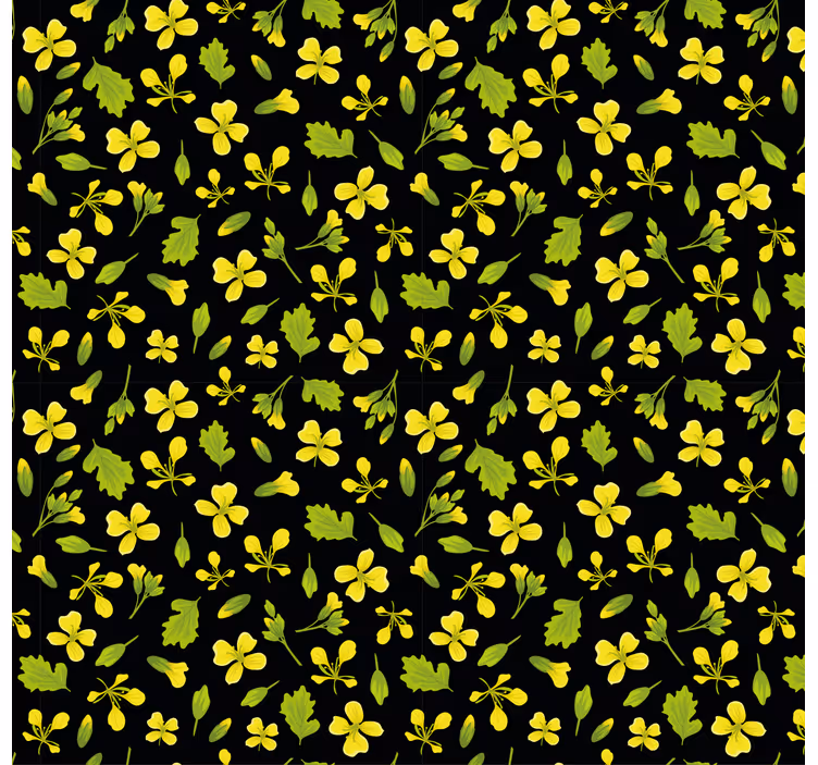 Fotobehang natuur levendig bloemenpatroon - TenStickers