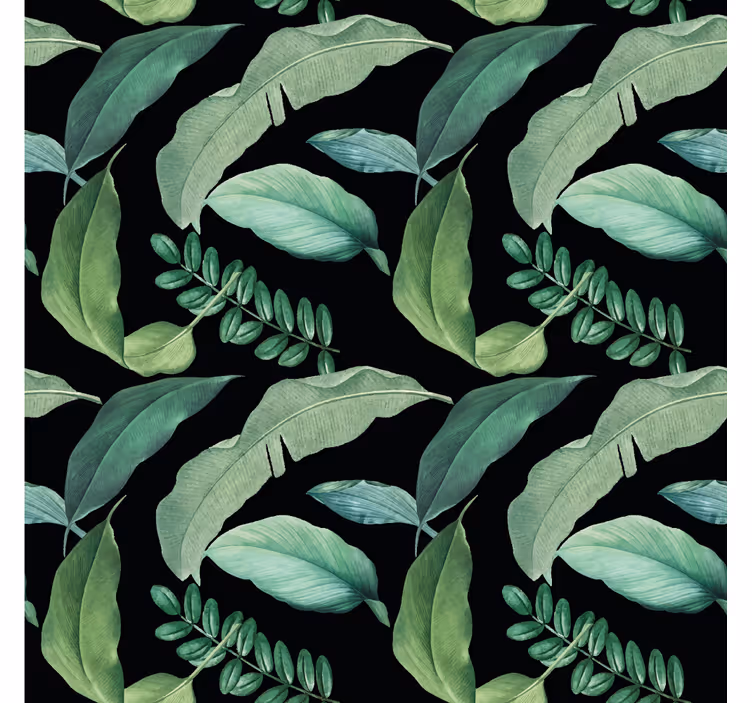 Fotobehang natuur bladerige groene botanische - TenStickers