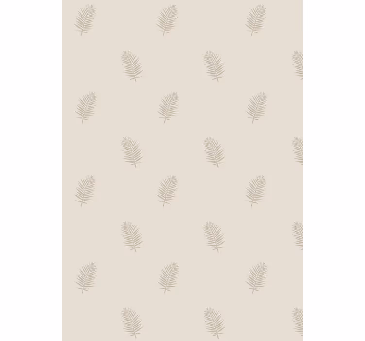 Fotobehang natuur met bladpatroon accent - TenStickers