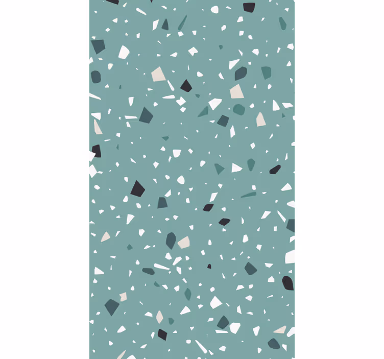 Behang andere patronen aquamarijn terrazzo - TenStickers