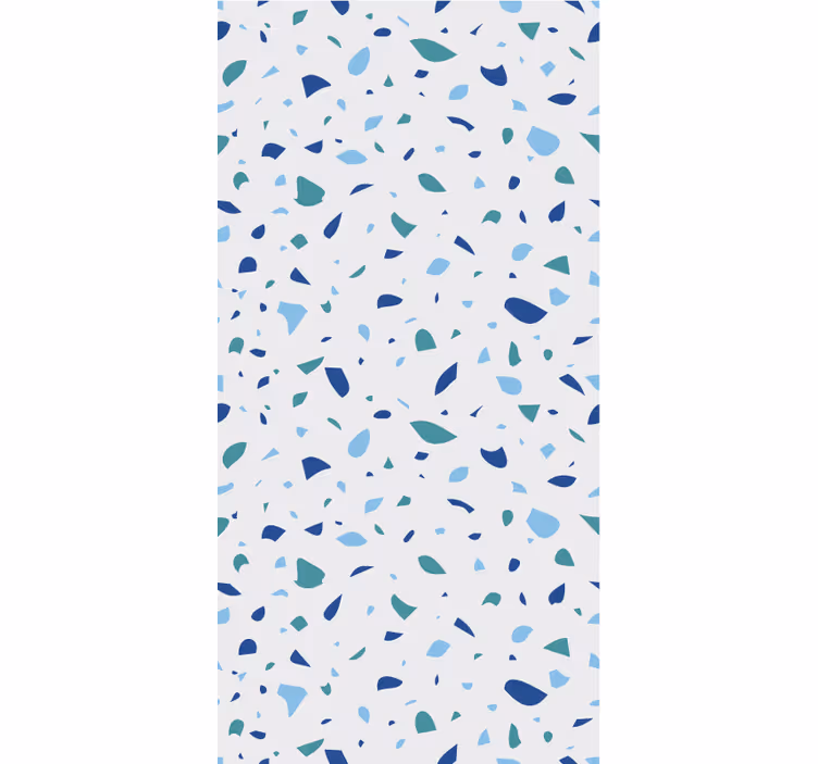 Behang andere patronen blauwe terrazzo tinten - TenStickers