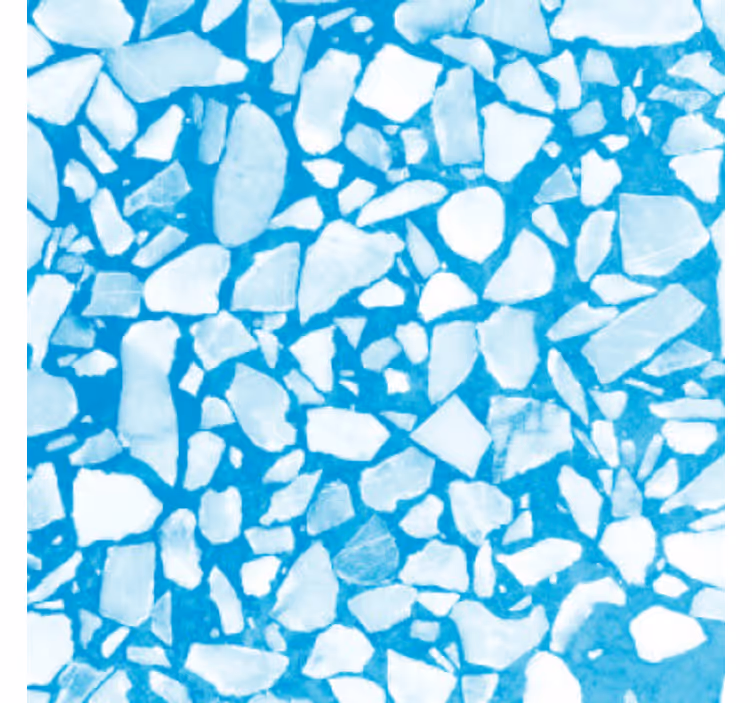 Bakstenen behang chill azure mozaïek - TenStickers