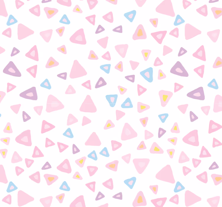 Behang tegels kawaii stijl pastel patroon - TenStickers