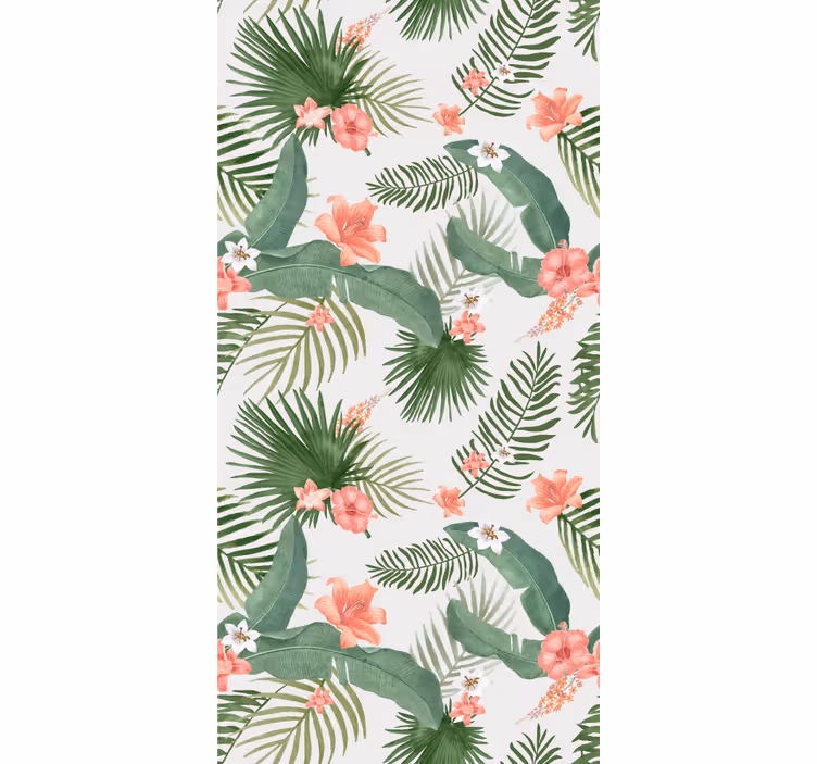 Behangpapier kinderkamer hollywood-regency plantenpatroon - TenStickers
