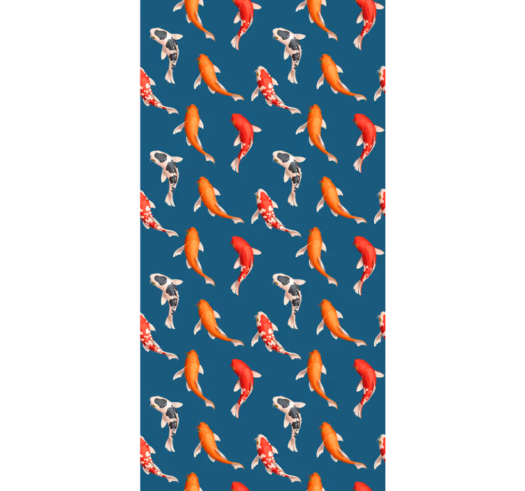 Behangpapier kinderkamer koi-vissen patroon - TenStickers