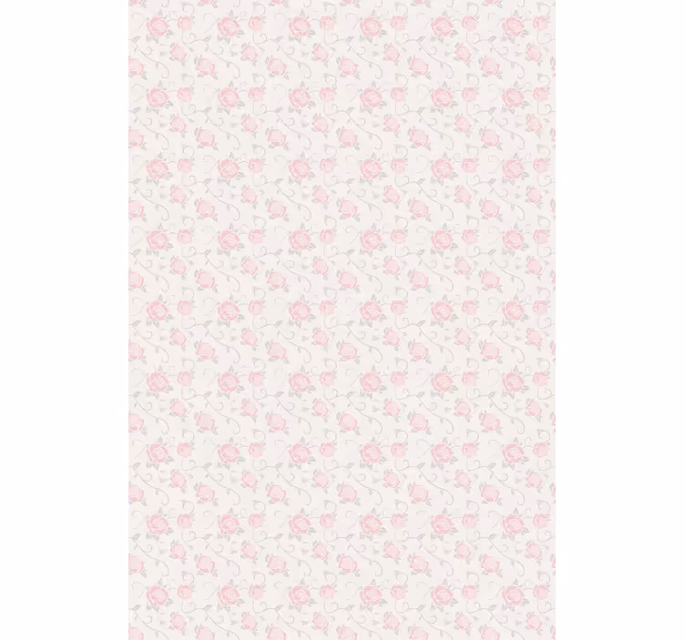 Behangpapier gang delicate roze rozen - TenStickers