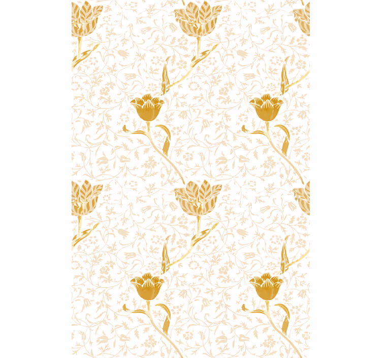 Behangpapier gang gouden elegant patroon - TenStickers