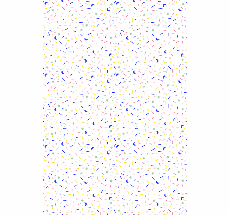 Behang scandinavië kleurrijk sprinkles patroon - TenStickers