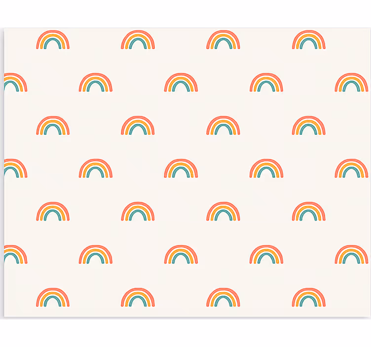 Behang scandinavië kleurrijke watervallen van regenbogen - TenStickers