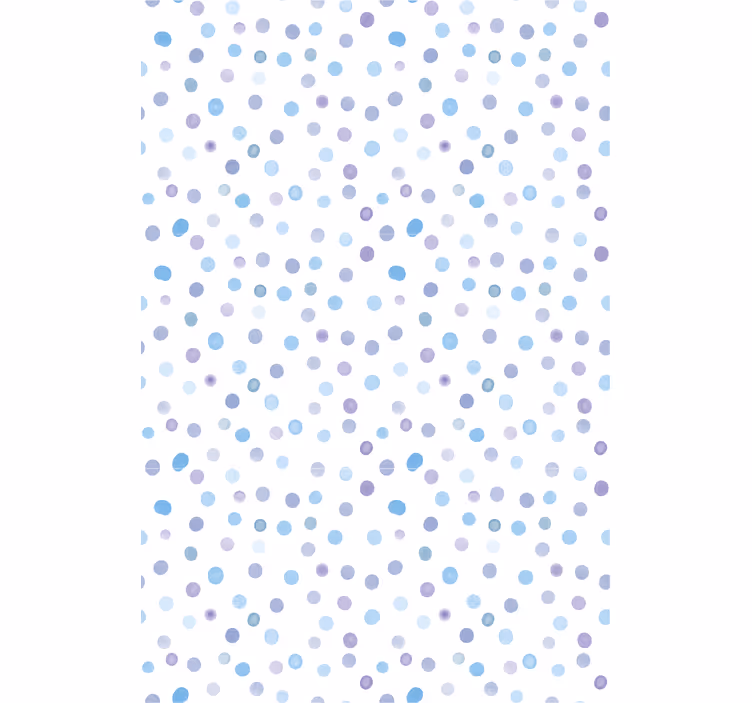 Behang print blauwe tinten stippen patroon - TenStickers
