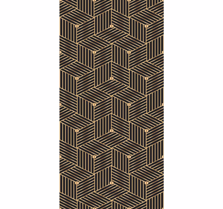 Behang print geometrisch lijnpatroon - TenStickers