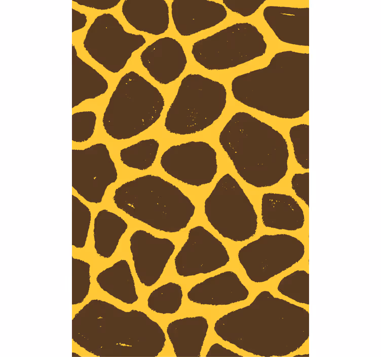 Behang woonkamer giraffeprint - TenStickers