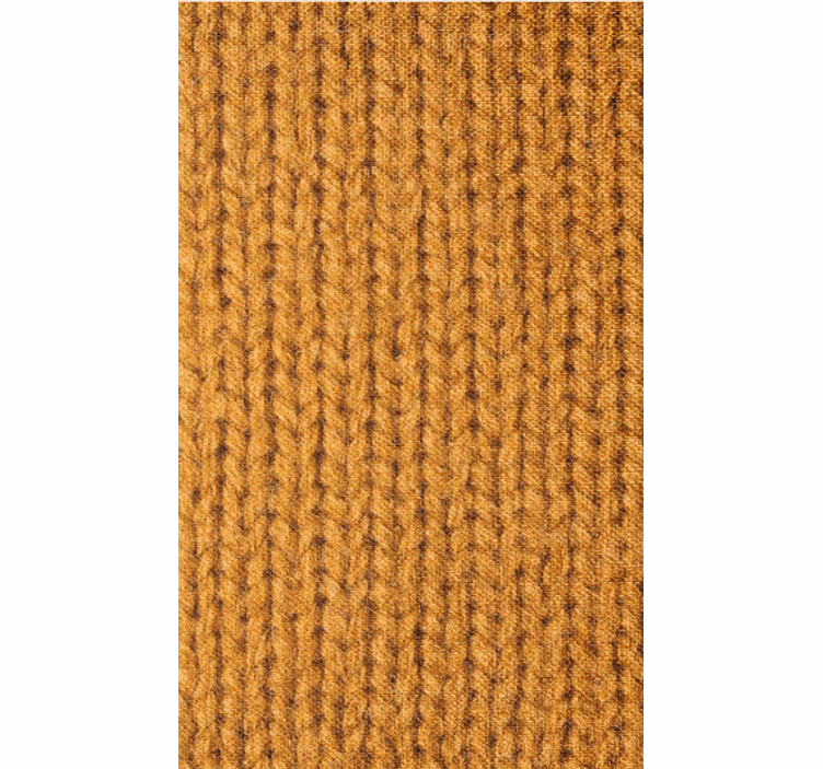 Behang woonkamer oranje natuurlijke vezelimitatie - TenStickers