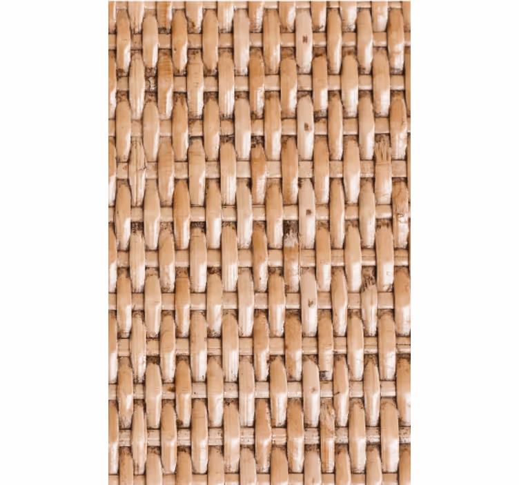 Behang woonkamer klassiek design natuurlijke vezels - TenStickers