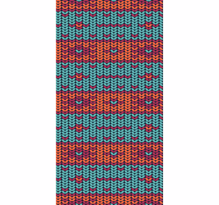 Behang woonkamer multicolor gestreept natuurlijke vezels - TenStickers
