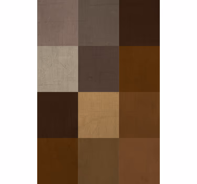 Behang woonkamer patchworkpatroon oppervlak - TenStickers