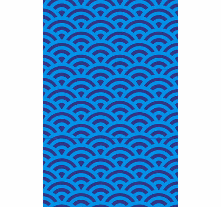 Behang woonkamer golfvormig element - TenStickers