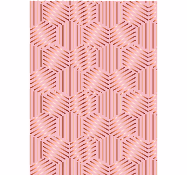 Behang woonkamer geometrische indeling - TenStickers