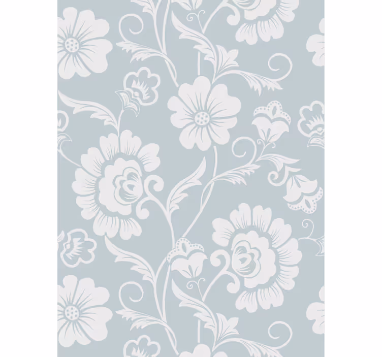 Behang woonkamer bloemig motief arrangement - TenStickers