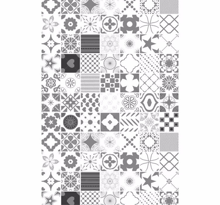 Behang woonkamer met gemusterde monochrome textuur - TenStickers