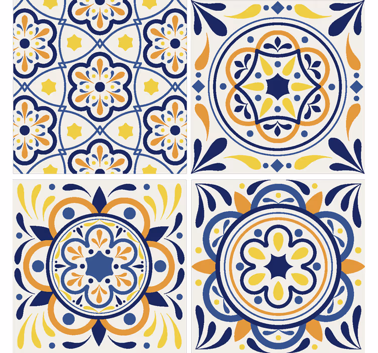 Behang tegels in portugese stijl - TenStickers