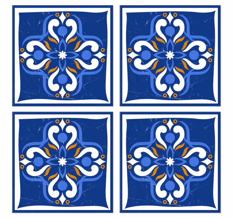 Behang tegels klassieke mediterrane tegels - TenStickers