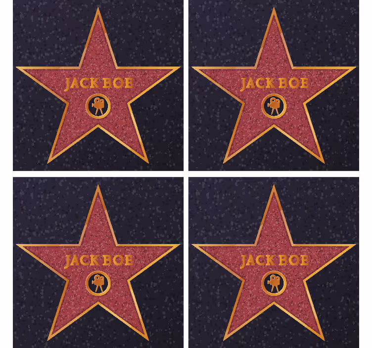 Vintage behang hollywood ster met naam - TenStickers
