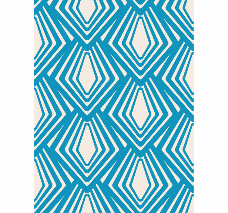 Behang geometrisch diamantpatroon - TenStickers