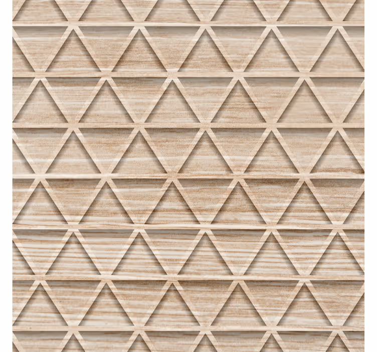 Behang geometrisch verheven driehoekpatronen - TenStickers
