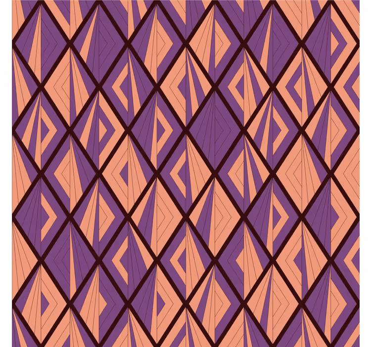 Behang geometrisch diamantmotief - TenStickers