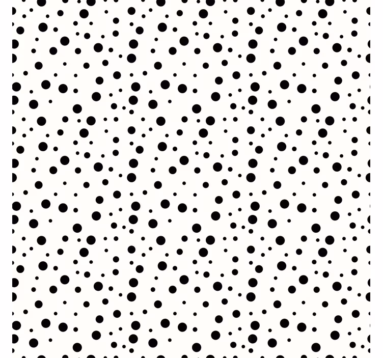 Behang geometrisch monochroom stippenpatroon - TenStickers