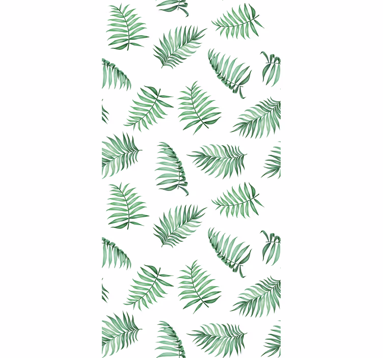 Behang boom groene palmbladeren - TenStickers