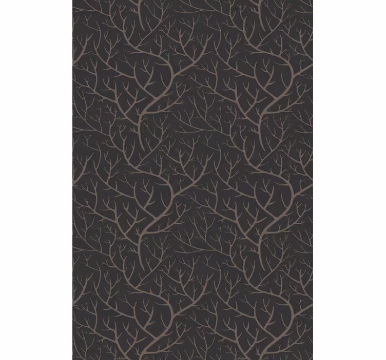 Behang boom scandinavisch stijl nacht bos - TenStickers