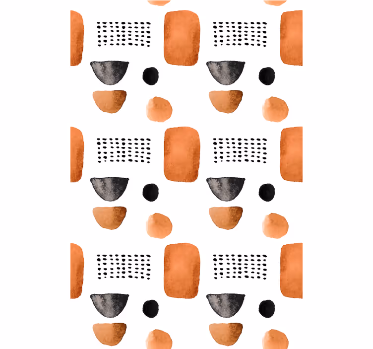 Behang kantoor minimalistische geometrische vormen - TenStickers