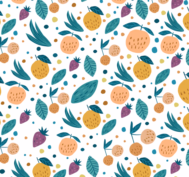 Behang keuken met fruitige smaken - TenStickers