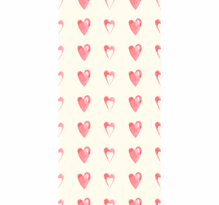 Moderne behangpapier versleten harten patroon - TenStickers
