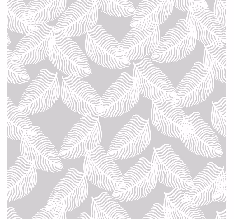 Moderne behangpapier grijs minimalistisch bloemig - TenStickers