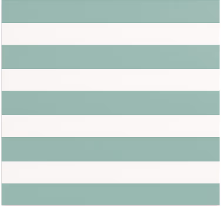 Eetkamer behang groenblauw gestreept - TenStickers