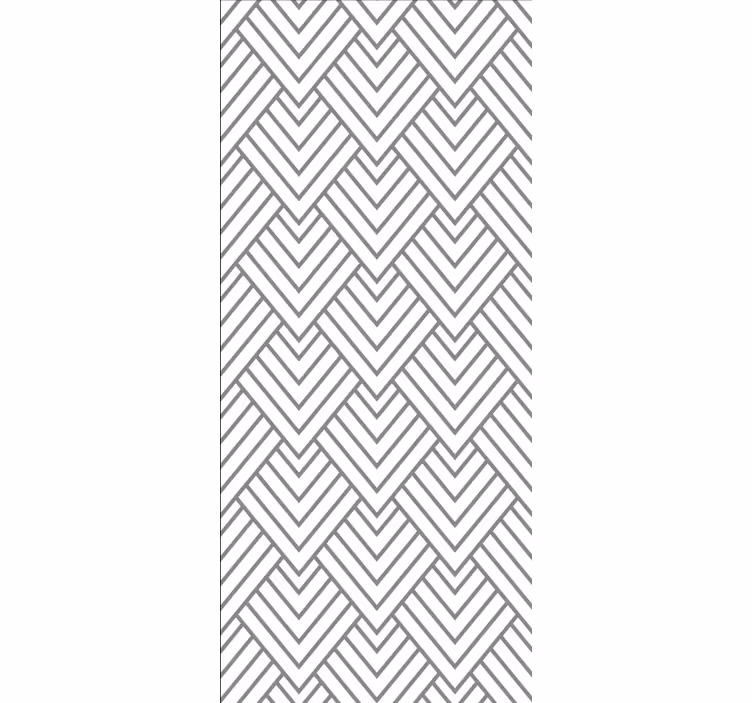 Behang badkamer grijs chevron design - TenStickers