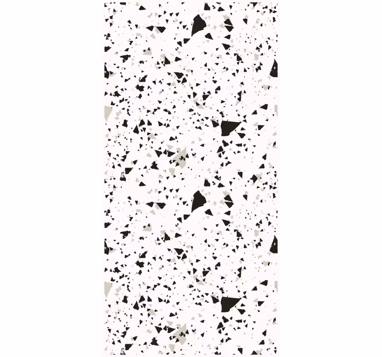 Behang keuken grijs wit en zwart terrazzo - TenStickers