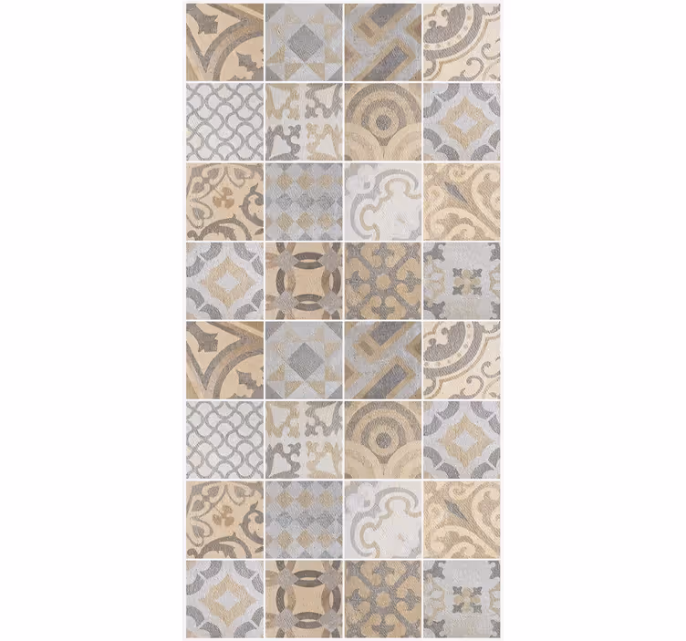 Behang keuken cement arancioni - TenStickers