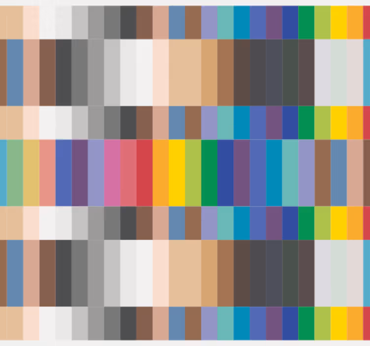 Behang keuken kleurrijke kleine vierkantjes - TenStickers