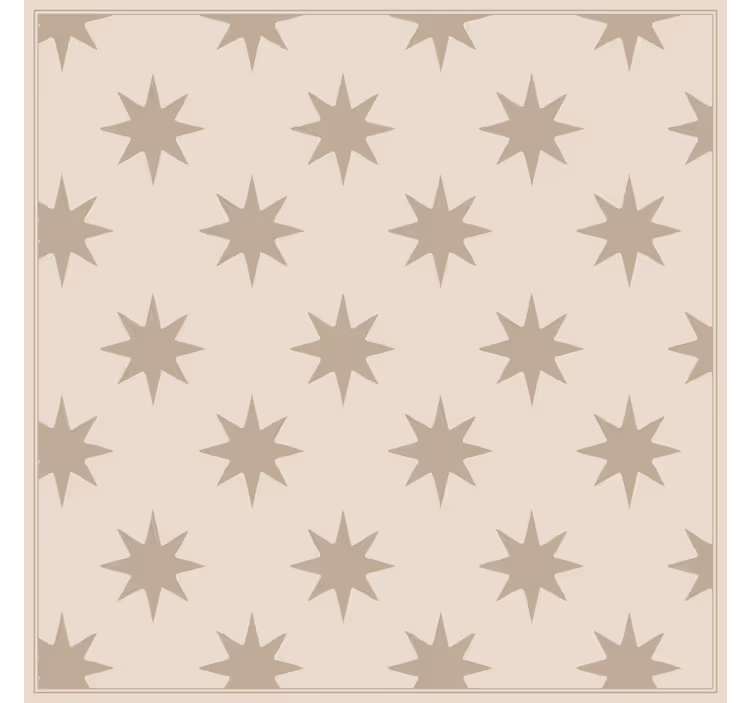 Behang keuken sterretjes beige motief - TenStickers