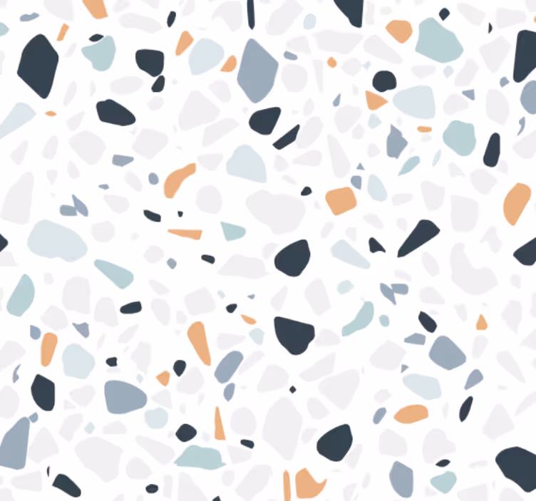 Behang badkamer kleurrijke steenmix - TenStickers