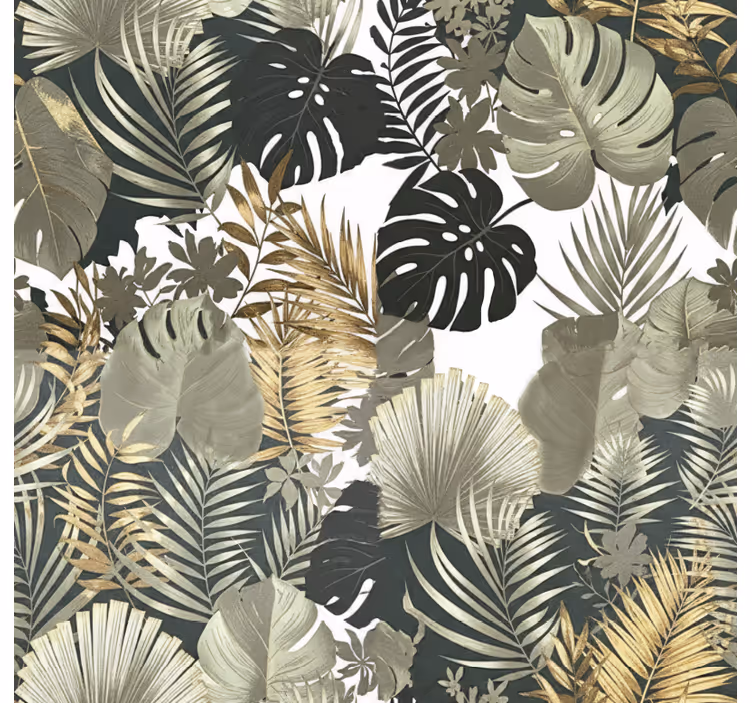 Behangpapier hoofdslaapkamer botanische en bloemige patronen - TenStickers