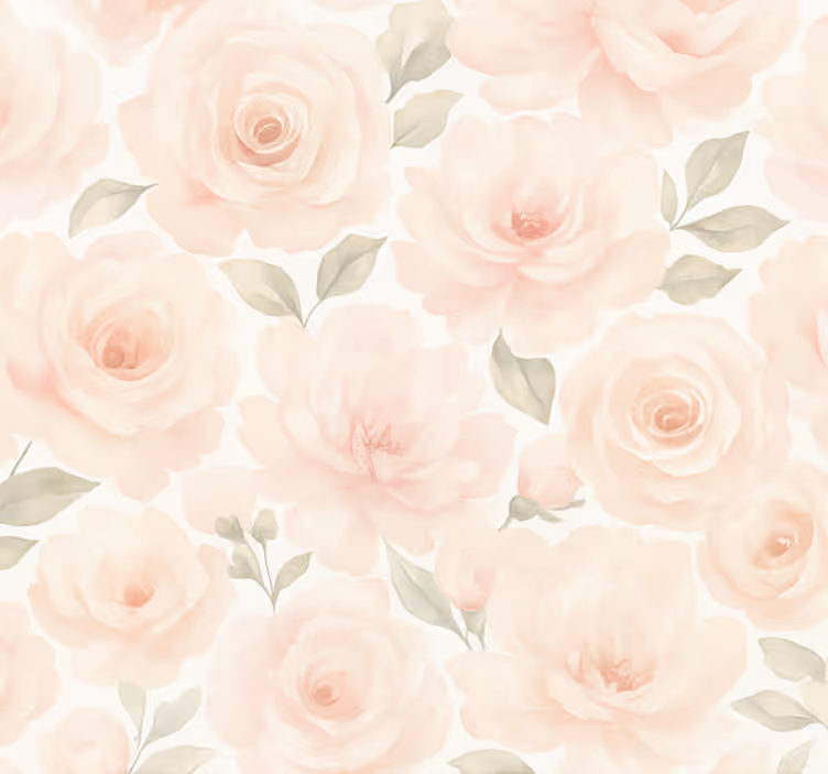 Behang woonkamer roze pioen vintage - TenStickers