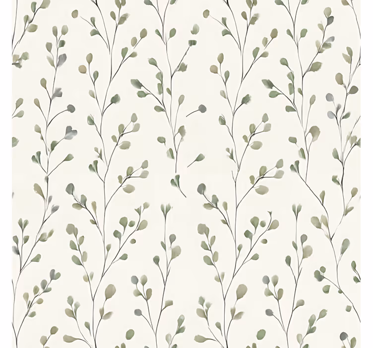 Behang woonkamer tiny bloemen - TenStickers