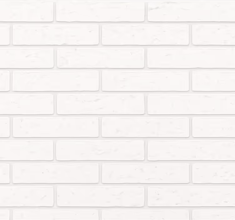 Behang woonkamer simpele witte baksteen - TenStickers